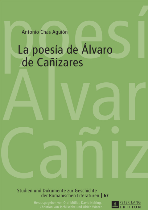Cover image for book La poesía de Álvaro de Cañizares