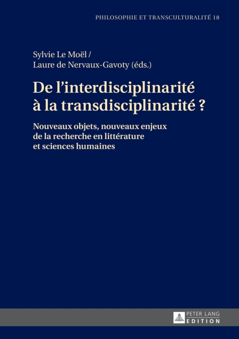 Cover image for book De l'interdisciplinarité à la transdisciplinarité ?