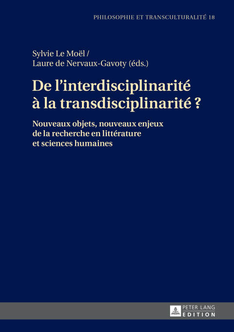 Cover image for book De l'interdisciplinarité à la transdisciplinarité ?