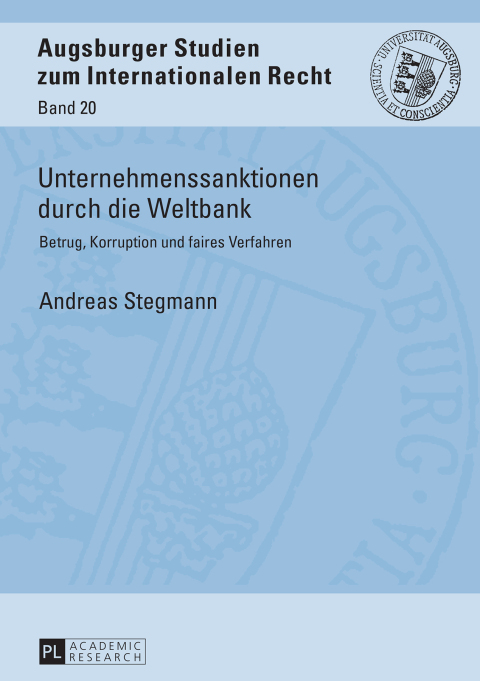 Cover image for book Unternehmenssanktionen durch die Weltbank