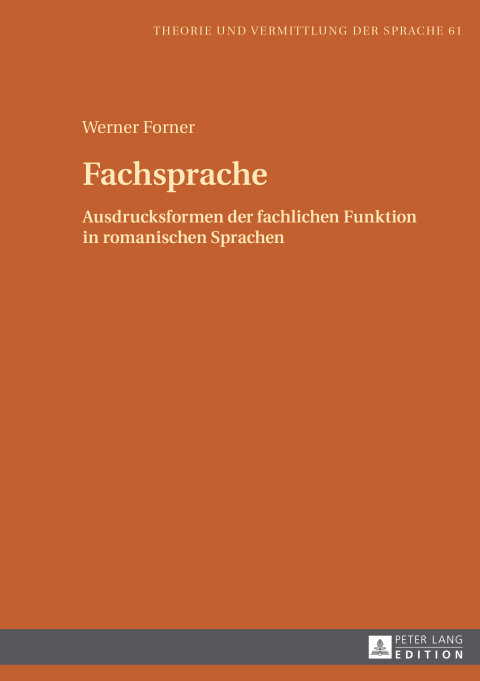 Cover image for book Fachsprache
