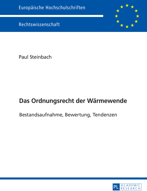 Cover image for book Das Ordnungsrecht der Waermewende