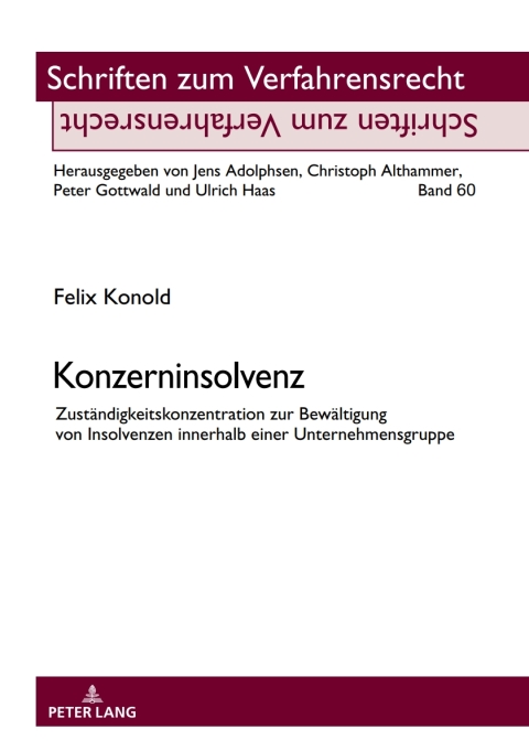 Cover image for book Konzerninsolvenz