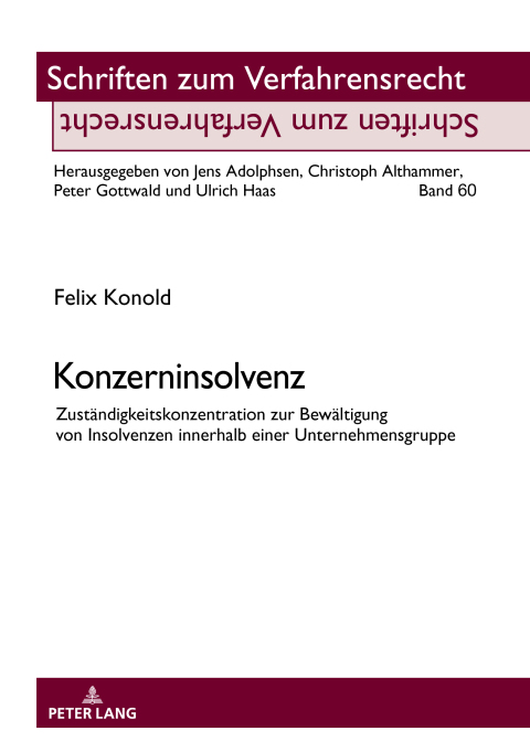 Cover image for book Konzerninsolvenz