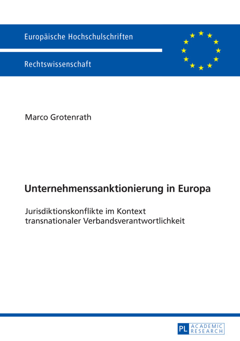 Cover image for book Unternehmenssanktionierung in Europa