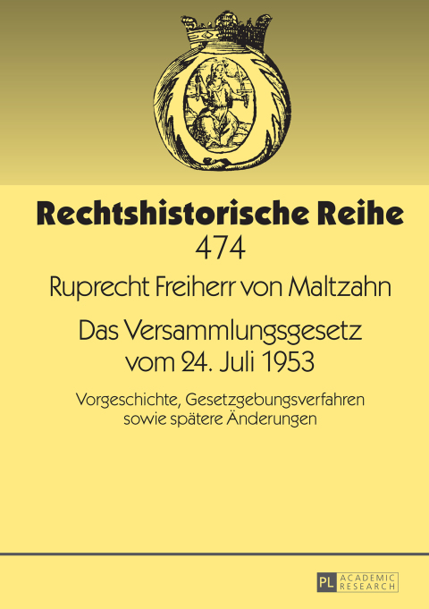 Cover image for book Das Versammlungsgesetz vom 24. Juli 1953