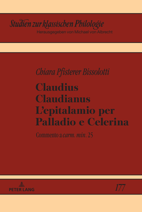 Cover image for book Claudius Claudianus. L’epitalamio per Palladio e Celerina