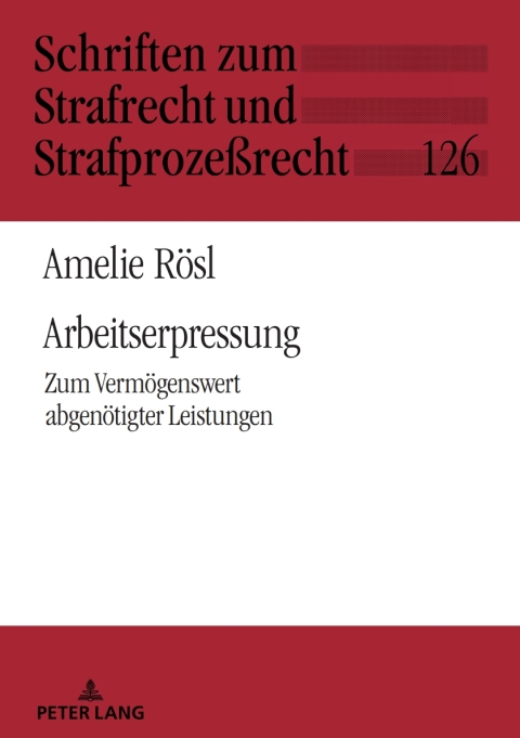 Cover image for book Arbeitserpressung