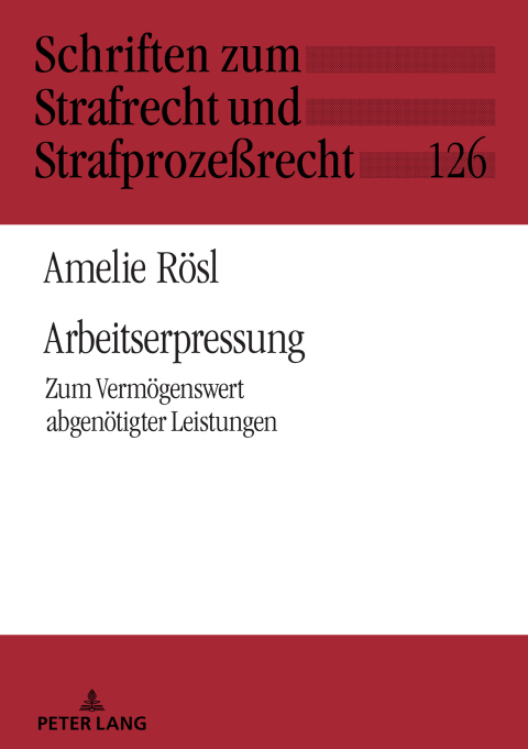Cover image for book Arbeitserpressung