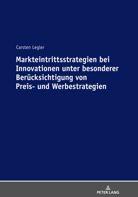 Cover image for book Markteintrittsstrategien bei Innovationen unter besonderer Beruecksichtigung von Preis- und Werbestrategien