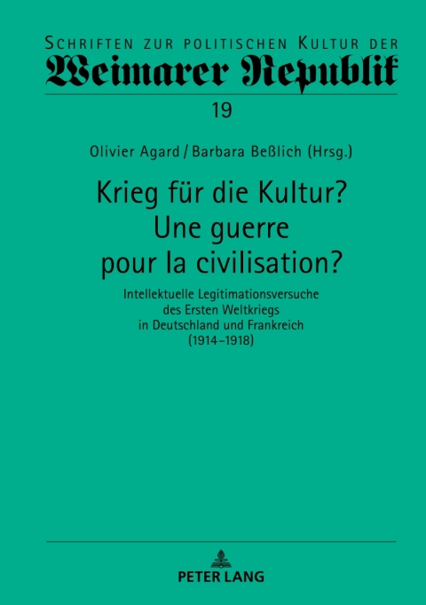 Cover image for book Krieg für die Kultur? Une guerre pour la civilisation?