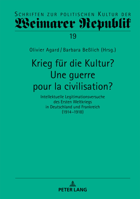 Cover image for book Krieg für die Kultur? Une guerre pour la civilisation?