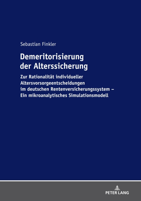Cover image for book Demeritorisierung der Alterssicherung