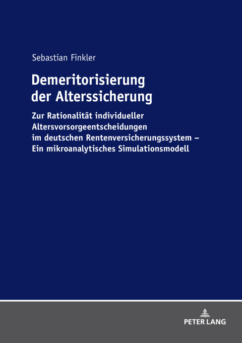 Cover image for book Demeritorisierung der Alterssicherung