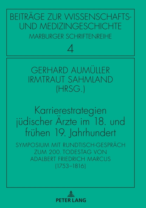 Cover image for book Karrierestrategien juedischer Aerzte im 18. und fruehen 19. Jahrhundert