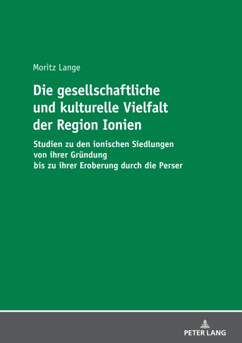 Cover image for book Die gesellschaftliche und kulturelle Vielfalt der Region Ionien