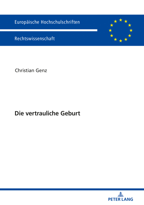 Cover image for book Die vertrauliche Geburt