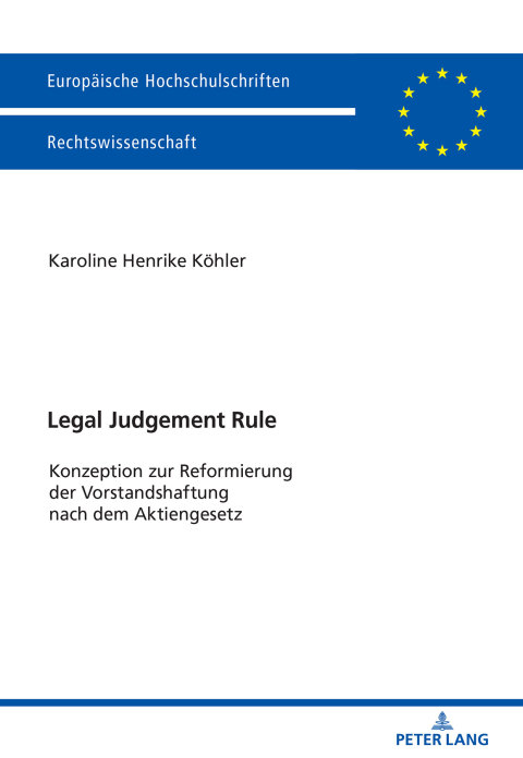 Cover image for book Legal Judgement Rule