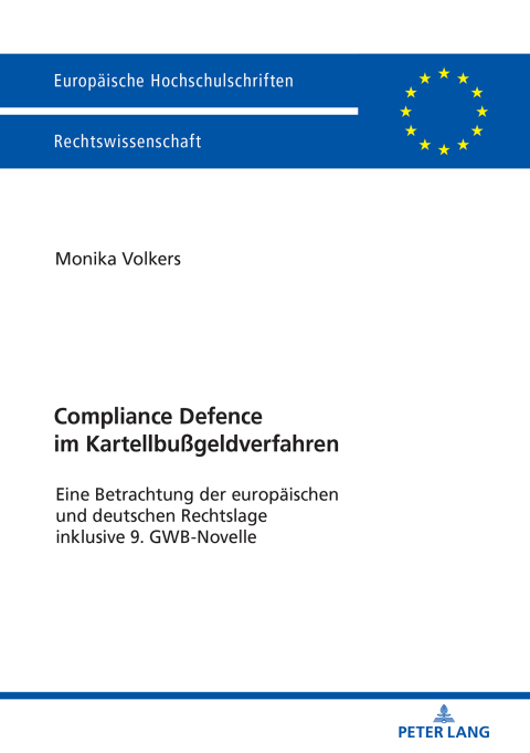 Cover image for book Compliance Defence im Kartellbußgeldverfahren