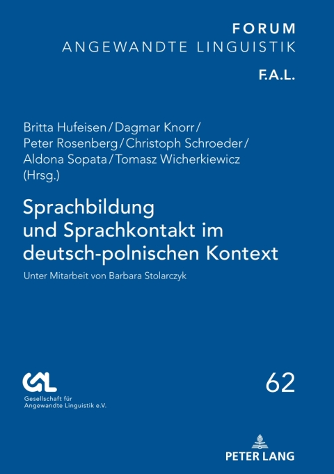 Cover image for book Sprachbildung und Sprachkontakt im deutsch-polnischen Kontext