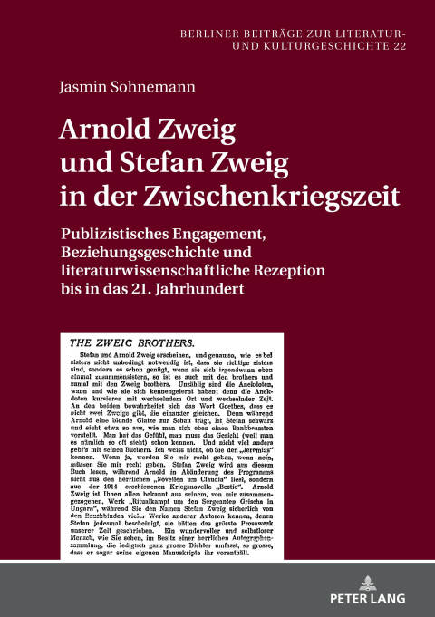 Cover image for book Arnold Zweig und Stefan Zweig in der Zwischenkriegszeit