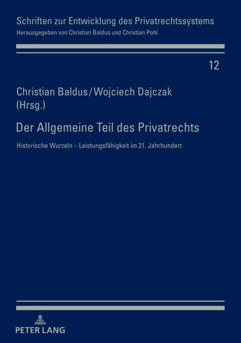 Cover image for book Der Allgemeine Teil des Privatrechts