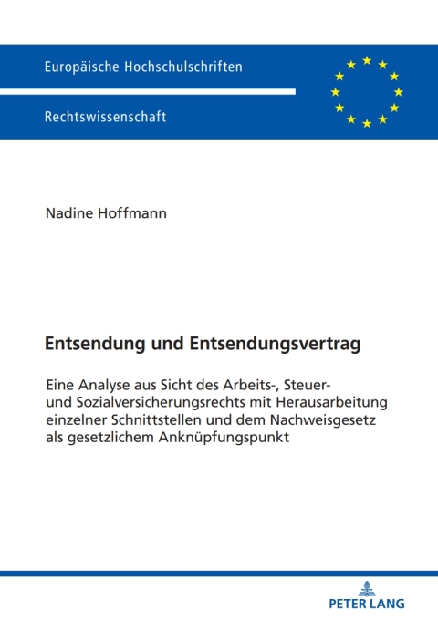 Cover image for book Entsendung und Entsendungsvertrag