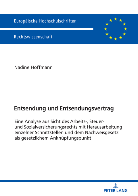 Cover image for book Entsendung und Entsendungsvertrag