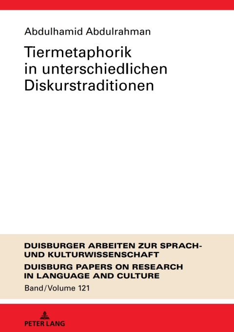 Cover image for book Tiermetaphorik in unterschiedlichen Diskurstraditionen