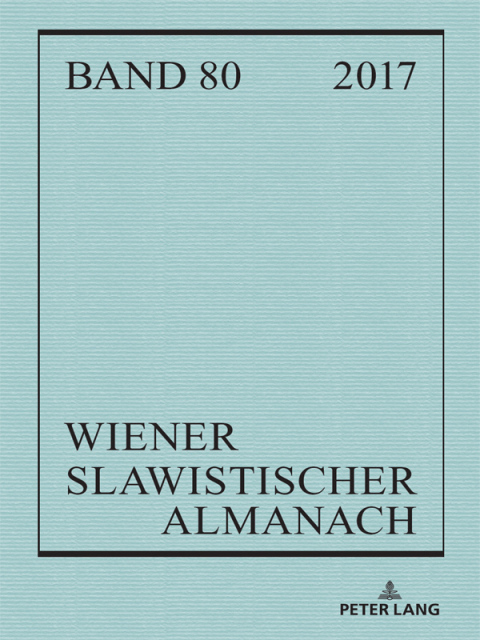 Cover image for book Wiener Slawistischer Almanach Band 80/2018