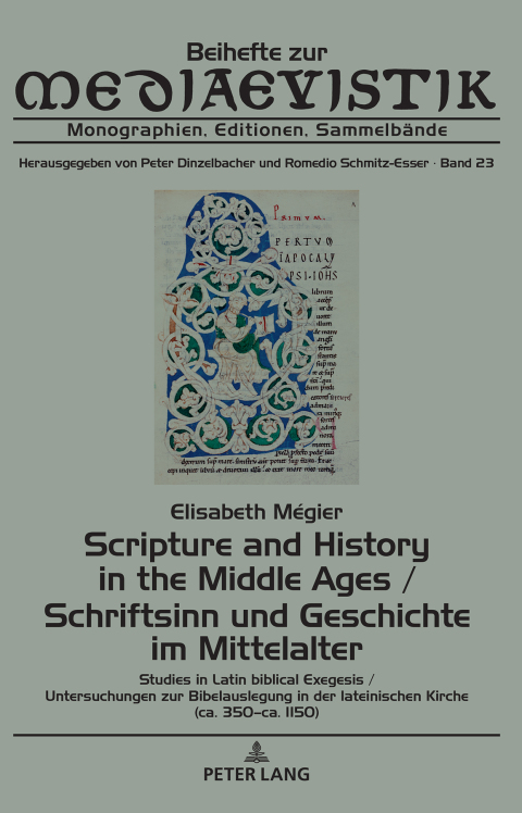 Cover image for book Scripture and History in the Middle Ages / Schriftsinn und Geschichte im Mittelalter