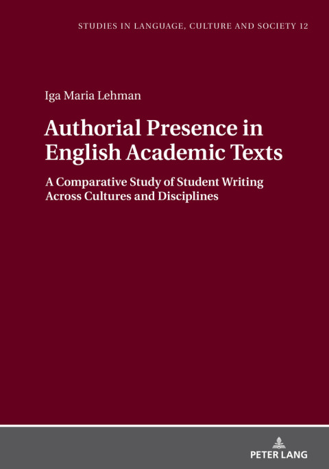 Cover image for book Authorial Presence in English Academic Texts