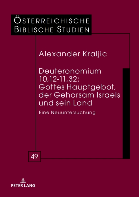 Cover image for book Deuteronomium 10,12-11,32: Gottes Hauptgebot, der Gehorsam Israels und sein Land
