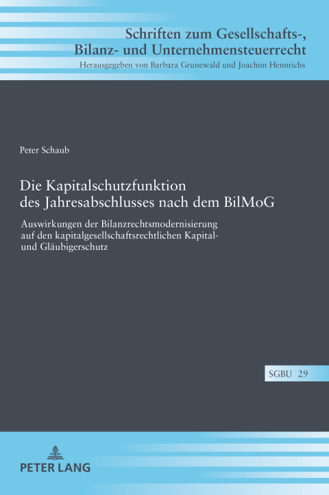 Cover image for book Die Kapitalschutzfunktion des Jahresabschlusses nach dem BilMoG