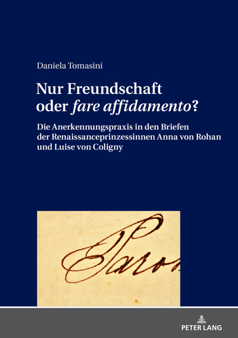 Cover image for book Nur Freundschaft oder «fare affidamento»?