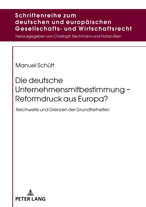 Cover image for book Die deutsche Unternehmensmitbestimmung – Reformdruck aus Europa?