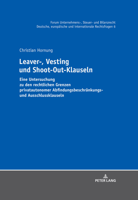 Cover image for book Leaver-, Vesting- und Shoot-Out-Klauseln