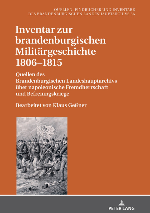 Cover image for book Inventar zur brandenburgischen Militaergeschichte 1806–1815