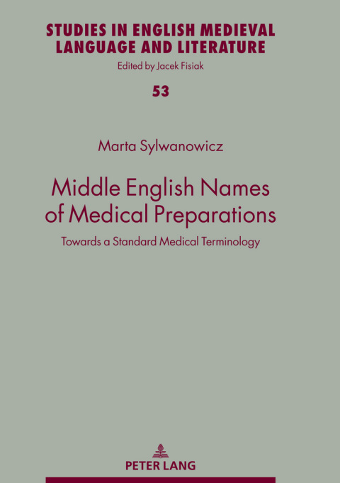 Cover image for book Middle English Names of Medical Preparations