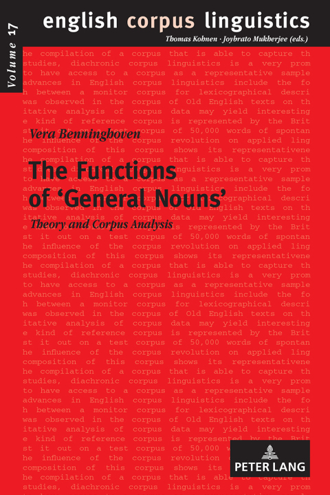 Cover image for book The Functions of ‹General Nouns›