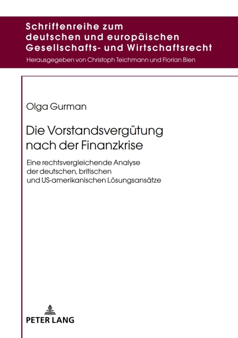 Cover image for book Die Vorstandsverguetung nach der Finanzkrise