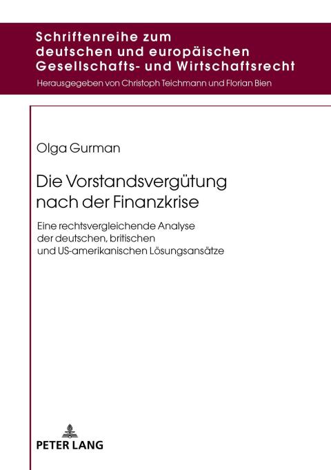Cover image for book Die Vorstandsverguetung nach der Finanzkrise