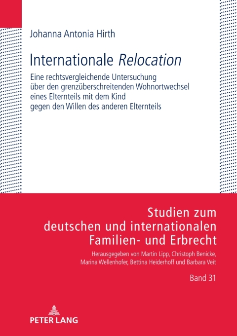 Cover image for book Internationale «Relocation»