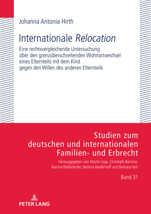 Cover image for book Internationale «Relocation»