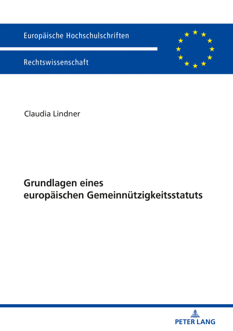 Cover image for book Grundlagen eines europaeischen Gemeinnuetzigkeitsstatuts
