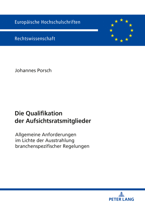 Cover image for book Die Qualifikation der Aufsichtsratsmitglieder