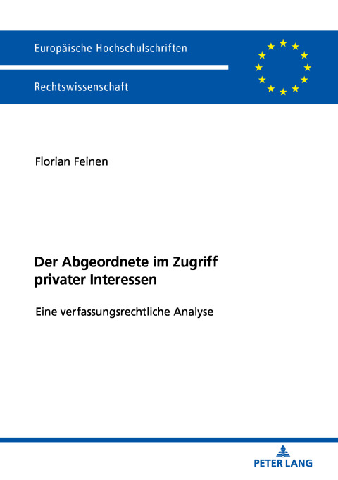 Cover image for book Der Abgeordnete im Zugriff privater Interessen