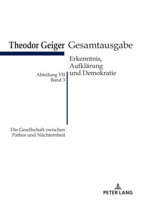 Cover image for book Die Gesellschaft zwischen Pathos und Nuechternheit
