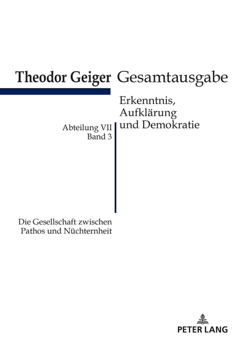 Cover image for book Die Gesellschaft zwischen Pathos und Nuechternheit