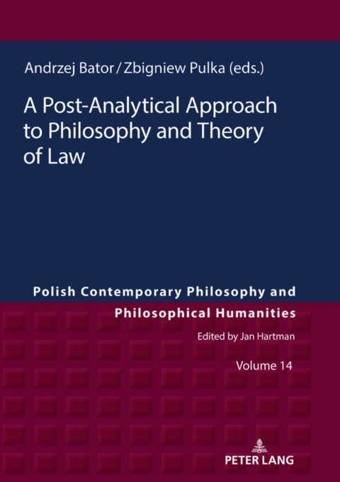 Cover image for book A Post-Analytical Approach to Philosophy and Theory of Law